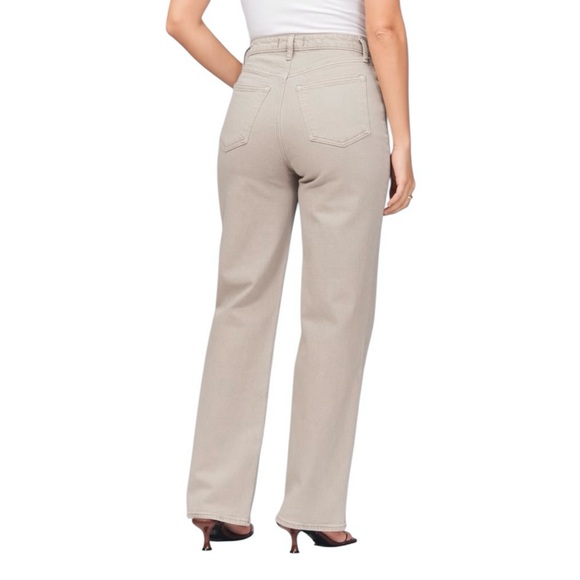 Abercrombie & Fitch High Rise 90s Relaxed Jean Oat Size 28 / 6 long rigid preppy - Picture 7 of 7